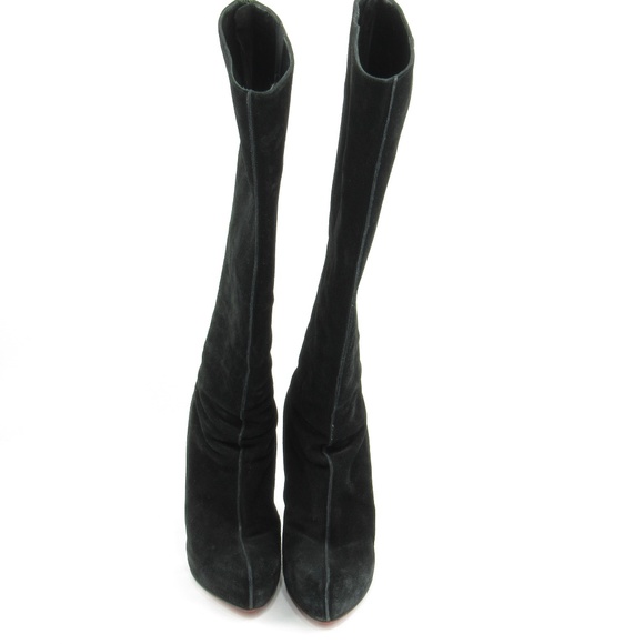 Platform Knee High Suede Boots (EUR 39) - Picture 2 of 4